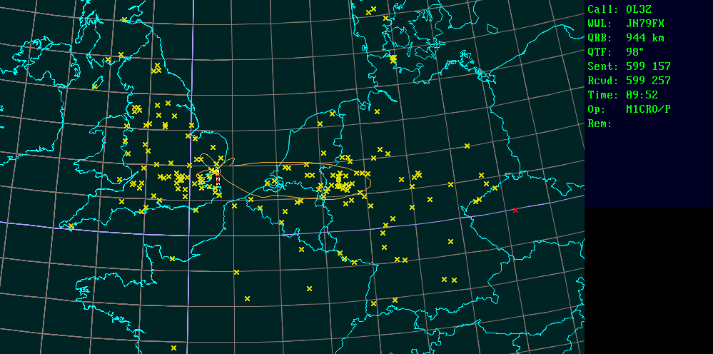 Polar map for 432 MHz