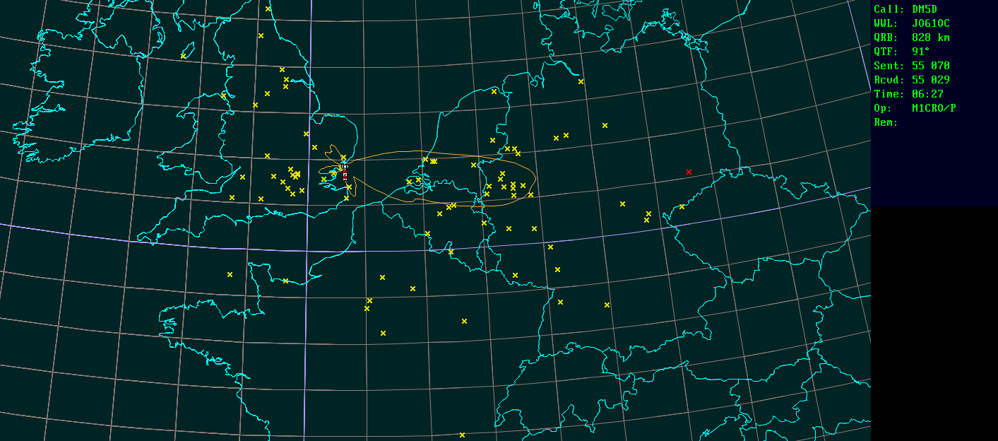 Polar map for 1,3 GHz