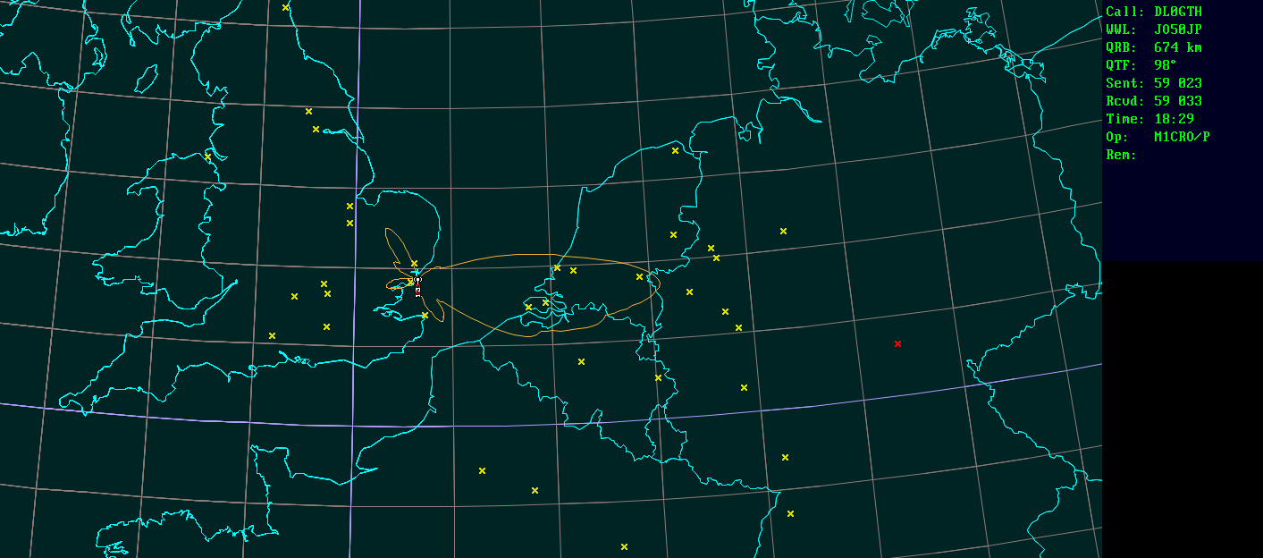 Polar map for 2,3 GHz