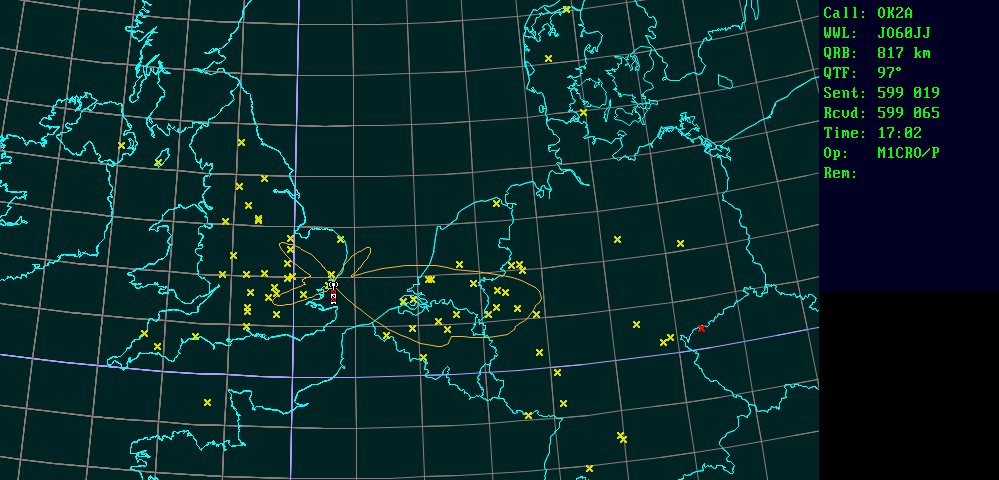 Polar map for 1,3 GHz