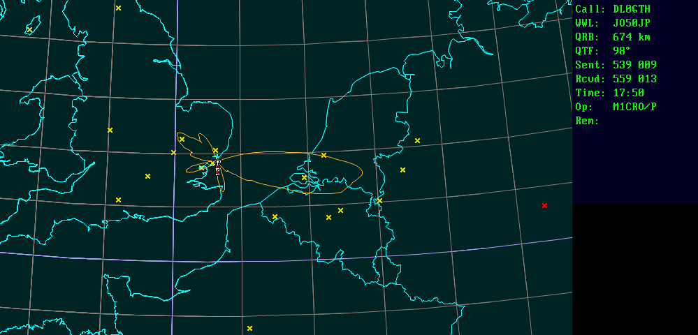 Polar map for 10 GHz