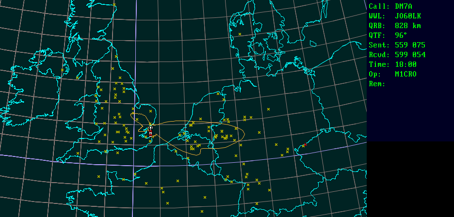 Polar map for 1,3 GHz