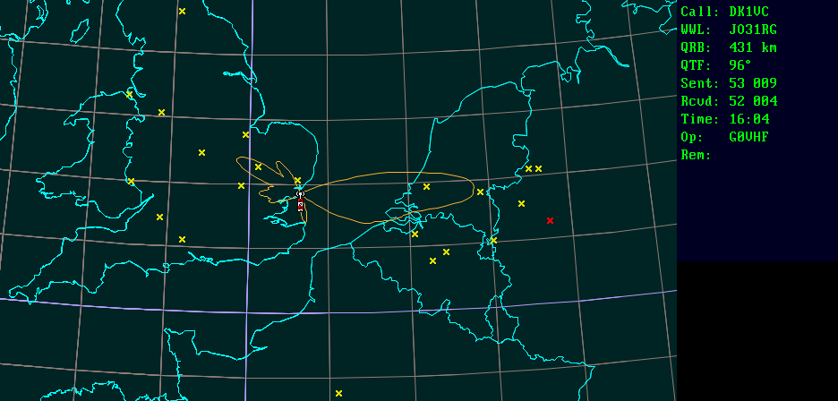 Polar map for 10 GHz