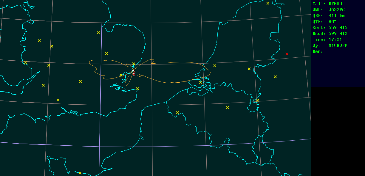 Polar map for 10 GHz