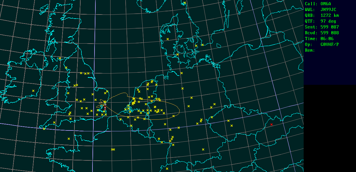 Polar map for 1,3 GHz