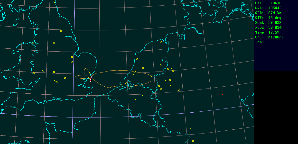 Polar map for 2,3 GHz