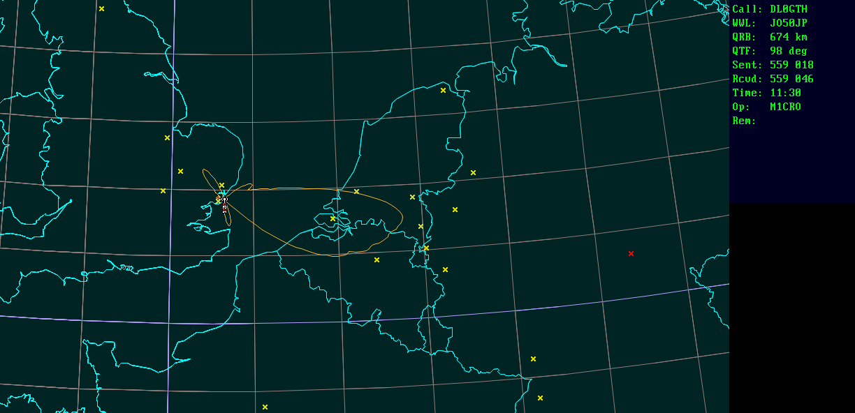 Polar map for 10 GHz