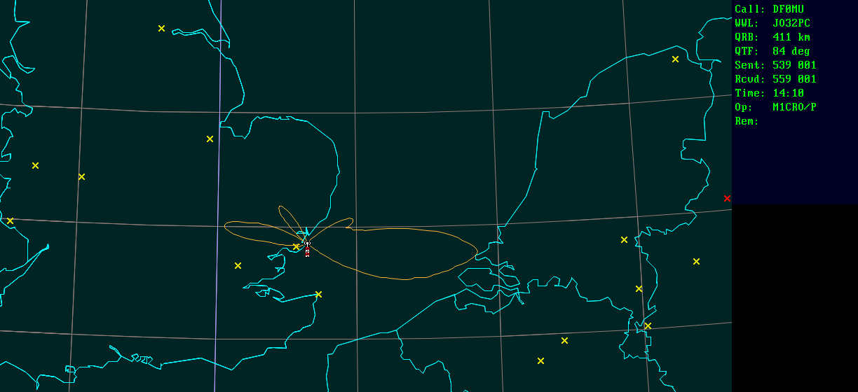 Polar map for 10 GHz