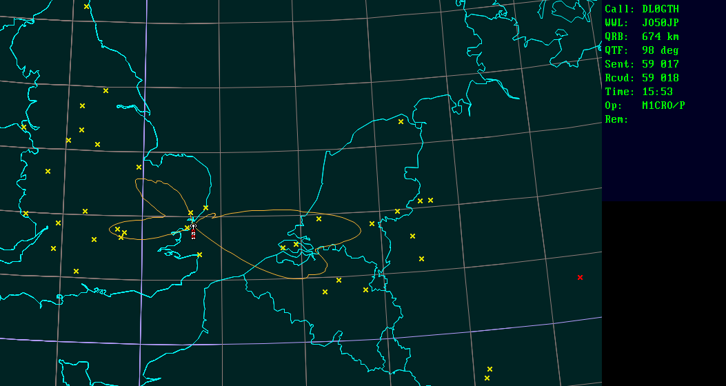 Polar map for 2,3 GHz