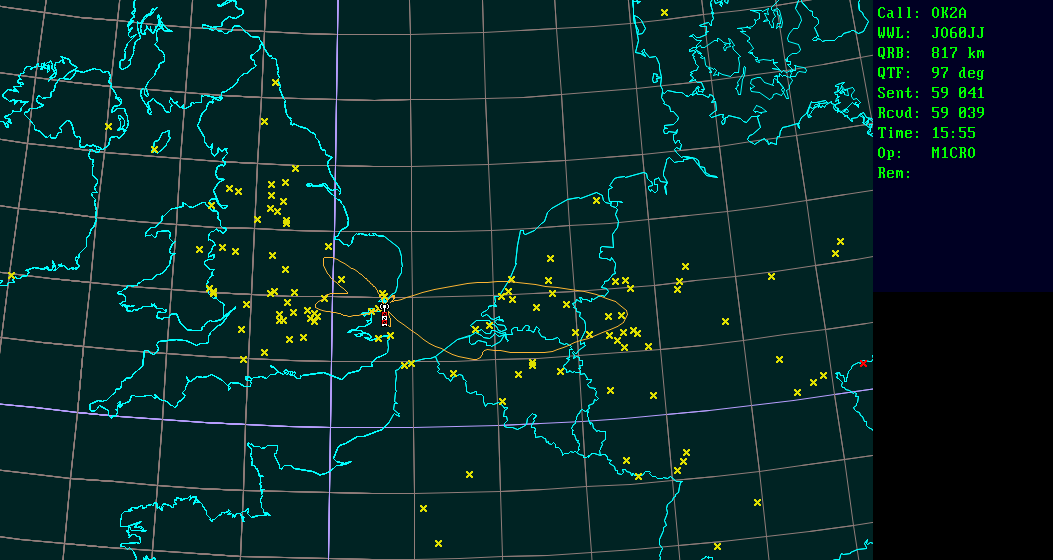 Polar map for 1,3 GHz