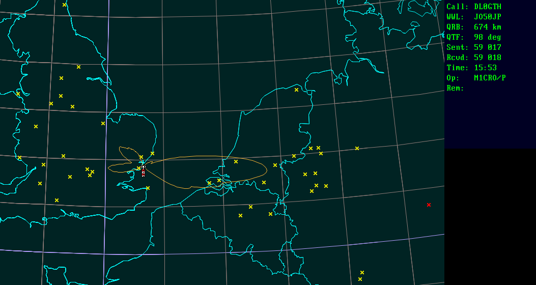 Polar map for 2,3 GHz