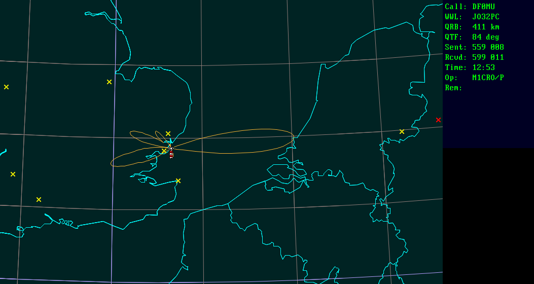 Polar map for 5,7 GHz